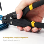 Knoweasy Zip Tie Tool and Tensioning and Cutting Tool for Plastic or Nylon Cable Tie