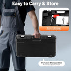 Electric Pipe Threader, 2300W Pipe Threading Machine with 6 Dies (1/2" - 2"), 110-120V Ratchet Pipe Threader Kit, Heavy-Duty Hand-Held Power Drive Kit