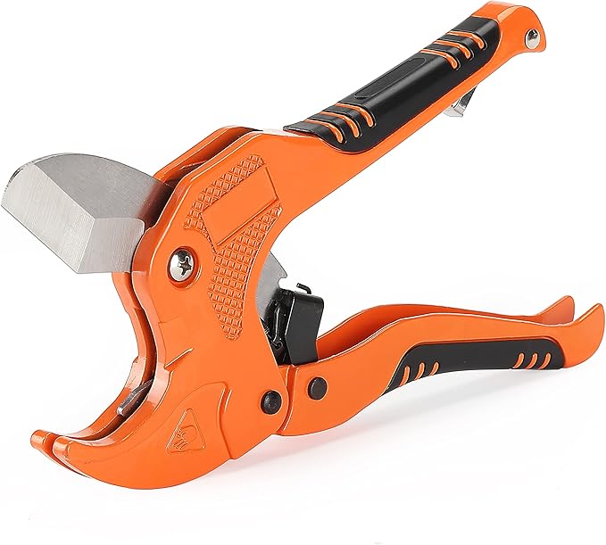 Bates- PVC Pipe Cutter, Cuts up to 1-1/4", Ratcheting PVC Pipe Cutter Tool, Pipe Cutters PVC, PVC Pipe Shears, PVC Cutter, Plastic Pipe Cutter, PEX Pipe Cutter, PVC Cutter Tool, PVC Ratchet Cutter