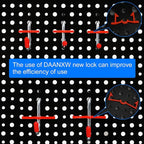 Pegboard Rack Garage Storage Steel Horizontal Peg Board Pack,Steel Pegboard Heavy Duty- 4 Pack 16-Inch X 16-Inch Metal Peg Board Tool Organization Panels(Black)