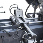 KAKA Industrial TBK-11B Double Column Band Saw, Hydraulic downfeed control, Variable Speed, Automatic Non-mitering Horizontal Bandsaw 11 inch capacity with 220V 3PH motor