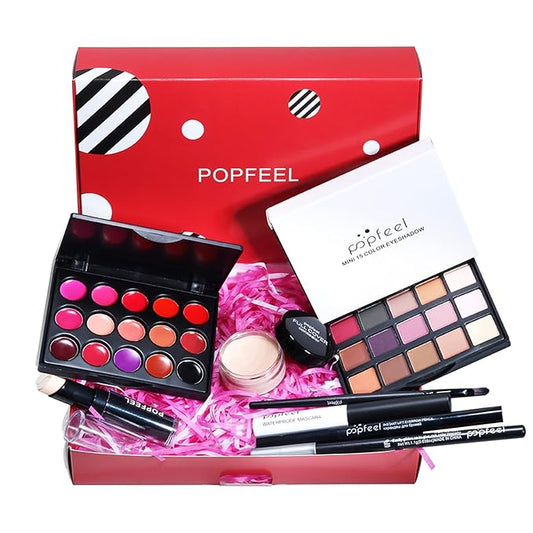 Makeup Kit for Women, All in One Makeup Gift Set for Women and Teen Girl, Full Makeup Kit with Lipgloss Eyeshadow Palette Concealer Stick Mascara Eyeliner Pencil Eye Shadow Brush-VeraVaultWomen