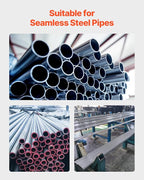 VEVOR Electric Tube Bending Machine, 1.5 KW Electric Tube Bender for 5/8 to 1-1/2 inch Pipes, Pipe Bender Machine with 5 Set Dies, Manual & Auto Modes and 180° Max Bending Angle (220V 60Hz 3-Phase)