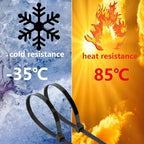 200PCS 10 inch Black Zip Ties 75LBS Tensile Strength Self-Locking heavy duty UV Resistant Cable Tie Wraps for indoor and outdoor use(Black)