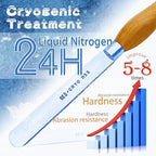 1 inch Round Nose Scraper, M2 Cryo High Speed Steel Wood Turning Tools with Beech Wood Handle