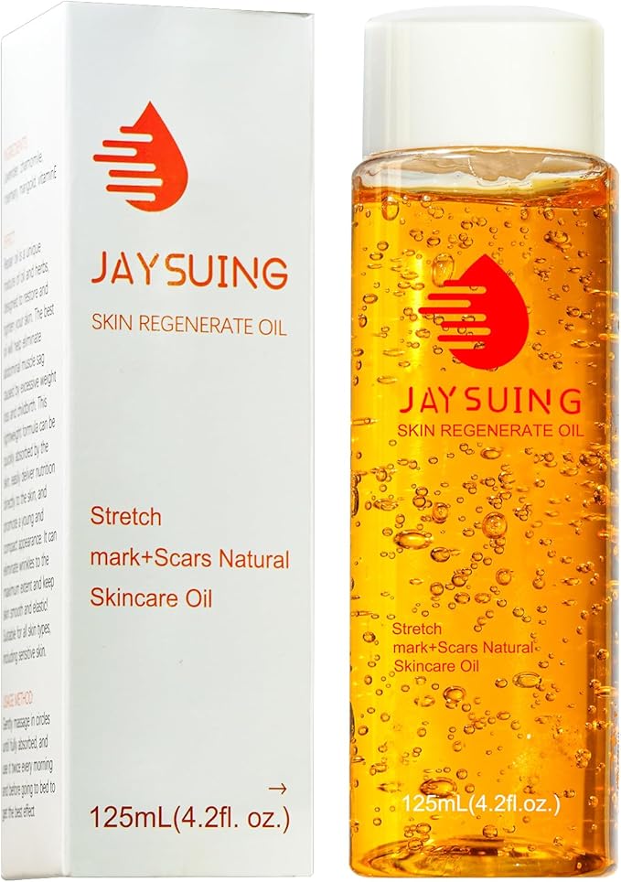 Stretch Mark Oil for Pregnancy, Skincare Body Oil for Scars and Stretchmarks, Pregnancy Oils for Stretch Marks Pre and Postpartum Natural Skincare Massage Oil, Skin Regenerate Oil, 4.2 fl.oz-VeraVaultWomen