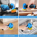 Cordless Sander, 3" Palm Sander with 16.8V 3.0Ah Li-ion Battery, 3500RPM Mini Polisher, 19 Accessories Sander Tool for Sanding/Polishing/Waxing/Cleaning