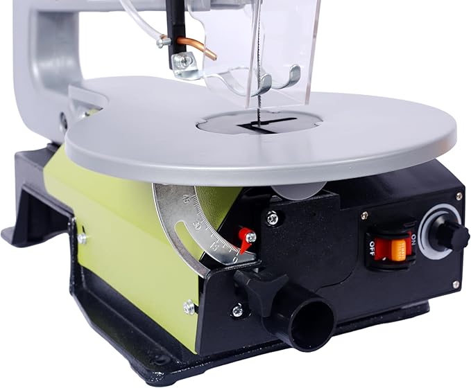 16-Inch Variable Speed Scroll Saw for Woodworking – Masterful Precision Cutting, Adjustable Speed Control, Stable Workpiece Hold, Effective Dust Collection – Ideal for Professionals & Hobbyists