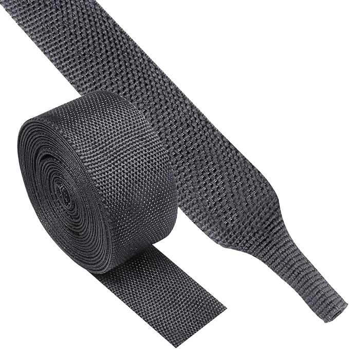2 in 1 Heat Shrink Braided Sleeving 3/4 inch Cloth Wiring Harness Loom Abrasion Resistant Sleeve for Protection Cable/Sheath (19mm ID-29ft)