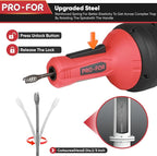 PFO-FOR Drain Auger for 3/4"-2" Pipe, Plumbing Snake Hair Drain Clog Remover, 16.5 ft Cable Unblocking Hand Auger Cleaner Tools, Manual Or Powered for Sink Kitchen Bathroom Shower Bathtub