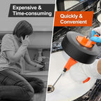 Drain Auger, Drain Snake With Drill Adapter, 25ft Plumbing Auger Heavy Duty Flexible Sink Steel Plumbing Auger Bathroom Hair Clog Removal Tool, Manual Or Powered for Shower & Bathtub Clog