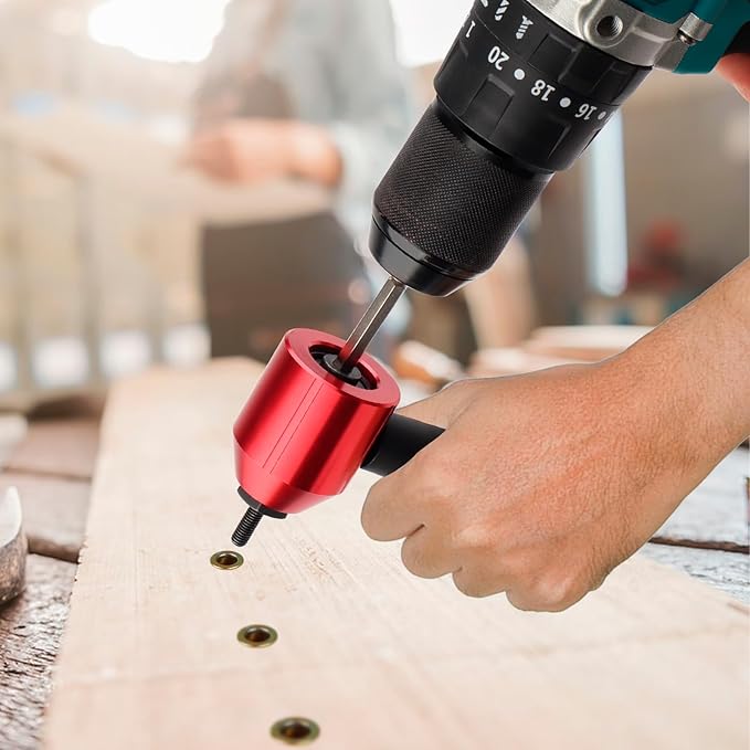 YUZES Rivet Nut Tool Adapter for Cordless Drill Electric- Newly Labor-Saving Rivet Gun Kit Professional Rivet Nut Tool kit with Carrying Case (Rivet Nut Tool-30-R1)