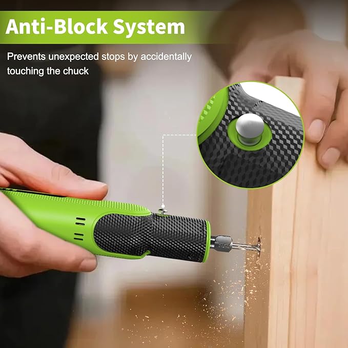 8V Cordless Rotary Tool Kit with 103pcs Accessories, USB-C Charging, 5-Speed 25000RPM mini cordless rotary tool， Power Rotary Tool for Engraving, Sanding, Drilling, Polishing, DIY Crafts