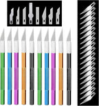 38pcs 8" Exacto Knife & Blades Set for Crafts, Utility Razor Xacto Knife, Paper Cutter(Exacto Utility Knife)