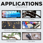 BEST CONNECTIONS Black Cable Zip Ties 11 Inch Multi-Purpose Self-Locking Nylon Wire Ties with 50 Lbs Tensile Strength Cable Management Ties for Outdoor & Indoor - 2,000 Pack