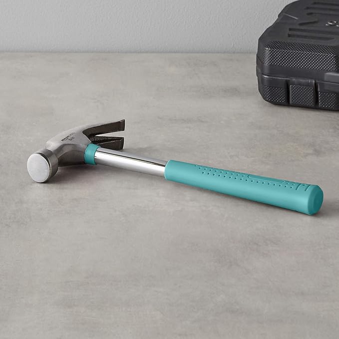 Amazon Basics 8 oz Hammer, Turquoise