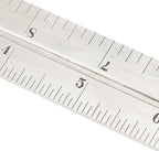 Starrett Steel Combination Square with Square Head - 12" Blade Length, Cast Iron Heads, Reversible Lock Bolt, Scriber, Spirit Level, 4R Graduation Type - 11H-12-4R