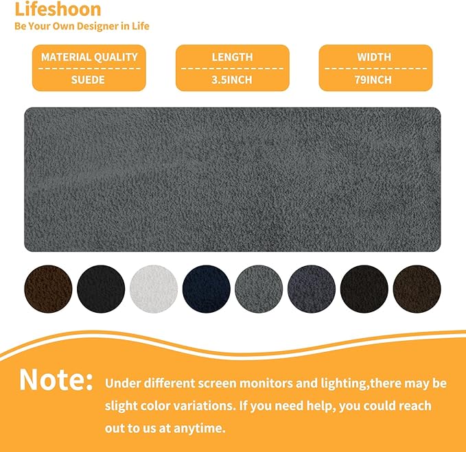 Fabric Repair Patches, Self-Adhesive Suede Patches Tape Durable, DIY Large Fabric Repair for Sofa, Couches, Furniture, Chair, Clothing （3.5X79 Inch, Black）