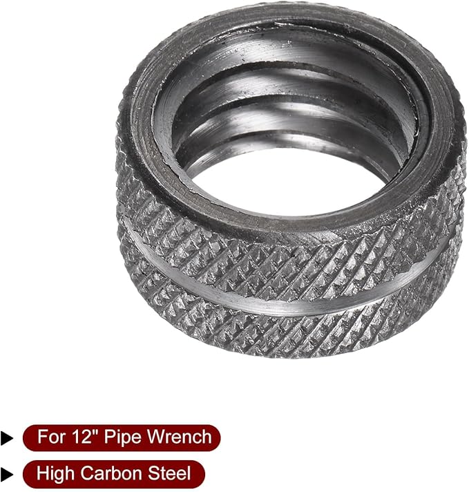 HARFINGTON 12" Pipe Wrench Nut Alloy Steel Replacement Parts for 12-inch Adjustable Pipe Wrench