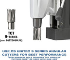 CS Unitec | MAB 465 Portable Magnetic Drill Press | 1150W 1-speed Benchtop Power Drill Machine w/up to 1-1/2" Diameter