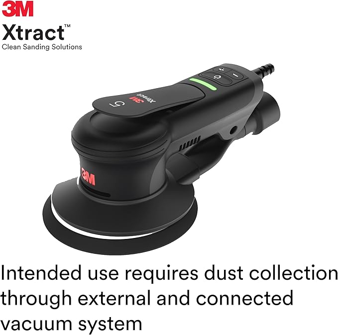 3M Xtract Portable Dust Extractor and Electric Random Orbital Sander Bundle | Extracts Up to 97% Dust
