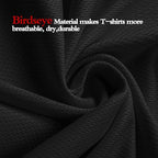 High Visibility Shirts Quick Dry Safety T Shirts with Reflective Strips and Pocket Short Sleeve Mesh Hi Vis Construction Work Class 2 Shirt for Men/Women Black,Small