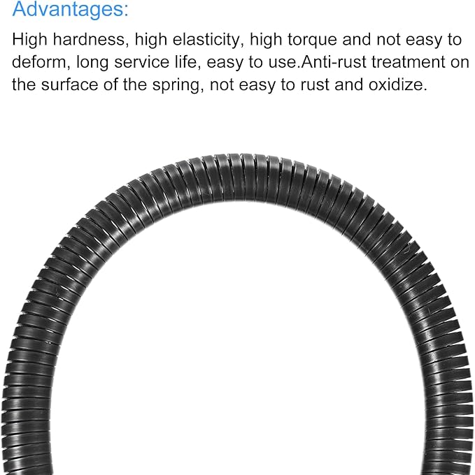 MECCANIXITY Spring Tube Bender OD 12 mm/0.5" Steel Spring Pipe Bending Tubes 520 mm/20.5" Long for 3/8" PVC Pipe(ID 13 mm) Home Renovations, Electrician Wiring Bending Pipe