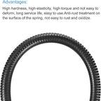 MECCANIXITY Spring Tube Bender OD 12 mm/0.5" Steel Spring Pipe Bending Tubes 520 mm/20.5" Long for 3/8" PVC Pipe(ID 13 mm) Home Renovations, Electrician Wiring Bending Pipe