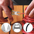 BOOSDEN 4-Piece Pliers Set Including 25mm Rubber Hammer, 5" Wire Cutters, 5" Needle Nose Pliers, 5" Diagonal Cutters For Basic Repair, DIY Projects and Home Maintenance