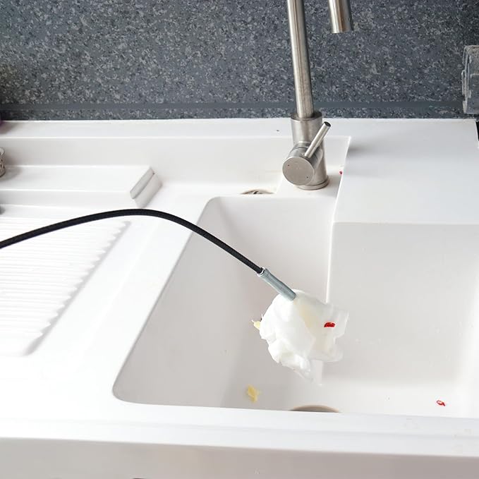 Drain Snake,76 inch Flexible Grabber Claw Pick Up Reacher Tool,Drain Clog Remover - Gutter Cleaning Tools for Home Sink, Bathroom Tub,Drain, Toilet, Tight Spaces