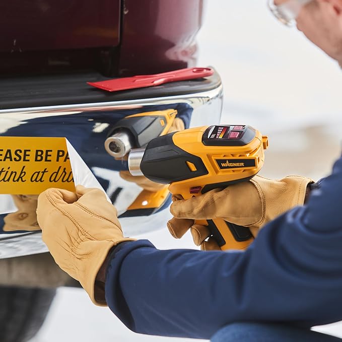 Wagner SprayTech 2462735 FURNO 550 18V Variable Temp Cordless Heat Gun for Crafts, Wire Shrinking, Defrosting Pipes, with 2 Nozzles – Includes 2 Batteries and a Charger