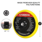 CASOMAN 7-Inch Buffing and Polishing Pad Kit, 7 Pieces 7" Polishing Sponge, Waxing Buffing Pad Kit