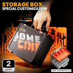 SOMELINE Ferrule Crimping Tool, Ratchet Pliers for AWG23-7 with 23 Sizes Wire End Ferrule Terminals, Quadrilateral Wire Crimp Pliers with Crimp Connectors