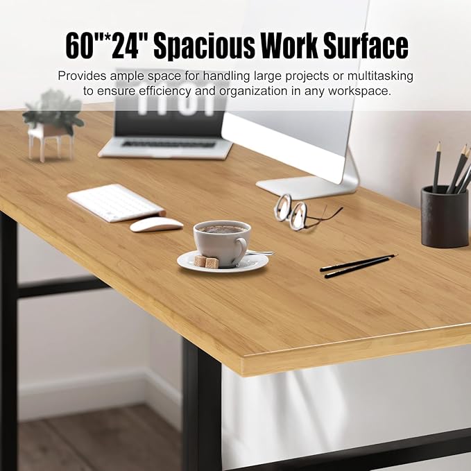 60” Adjustable Work Bench, Heavy Duty Work Table for Workshop, Garage, 3000 Lbs Capacity