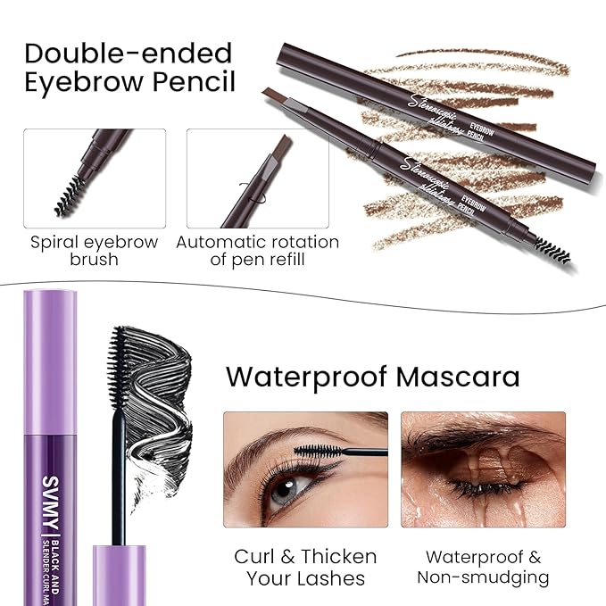 Makeup Gift Set for Teens Girls, Travel Makeup Kit for women, Makeup Full Kit for Beginners & Professionals, Cosmetic Bag Include Matte & Glitter Eyeshadow Palette, Long Lasting Lip Gloss-VeraVaultWomen