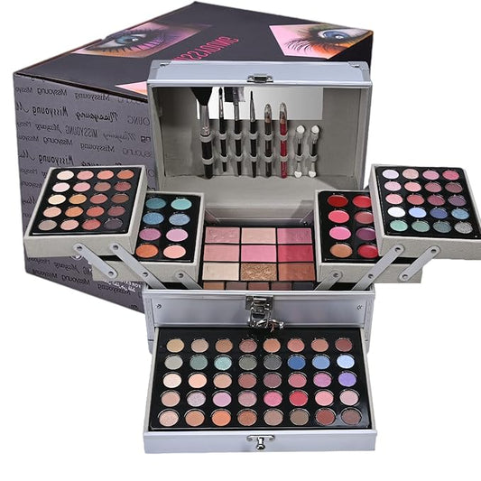 118 Colors Makeup Kit All-in-one Makeup Set, Cosmetic-Gift for Women -Include Makeup Brush Set, Eyeshadow Palette, Brow Powder, Eyebrow Pencil, Lip brush -(Multicolor 101)-VeraVaultWomen