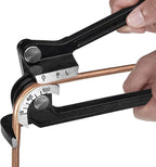 HAUTMEC Tube Bender,90 Degree 3-IN-1 pipe bender for 1/4" 5/16" 3/8" Copper Aluminum and Brass Pipes HT0004-PL