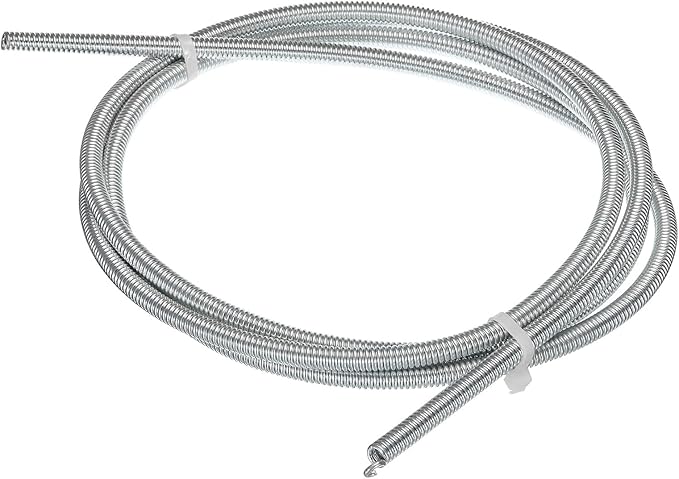 MECCANIXITY Spring Tube Bender OD 9mm/0.35" Steel Spring Pipe Copper Tubes 2500mm/98.42" Long for 1/2" Copper Pipe(12mm) in Home Renovations,Electrician Wiring Bending Pipe(insert-pipe use)