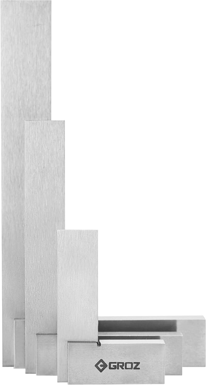 Groz 01113 Machinist Square Set, 3 Piece