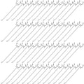 Shimeyao 100 Pcs Peg Board Shelving Hooks Stainless Steel Hanging Board Pegs Wall Display Hooks Bulk for 1/8 1/4 Garage Storage Organizer Accessories(8 Inch,Silver)