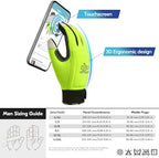 Vgo... Chainsaw Gloves,12-Layer Saw Protection on Left/Both Hand Back,Cow Leather Gloves,Touchscreen