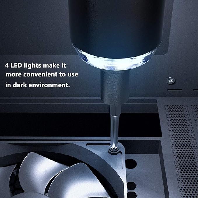 Precision Electric Screwdriver Kit, JAKEMY 61 In 1 Manual & Automatic Torque Power Screwdriver Set Rechargeable Cordless with LED Light for Laptop/Phone/Glasse/Watch