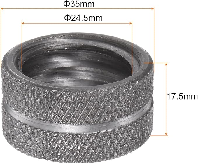 HARFINGTON Pipe Wrench Nut 18" Plumbing Wrench Replacement Knurl Nut High Carbon Steel