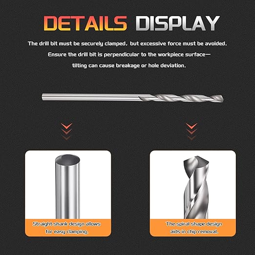 Drill Bit, 1.4mm Cutting Diameter, 4241 HSS 118° Cutting Angle Uncoated Bright Versatile Jobber Bits - (Applications: for Drilling Plastic Wood Soft Metal), 5-Pieces