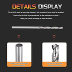 Drill Bit, 1.4mm Cutting Diameter, 4241 HSS 118° Cutting Angle Uncoated Bright Versatile Jobber Bits - (Applications: for Drilling Plastic Wood Soft Metal), 5-Pieces