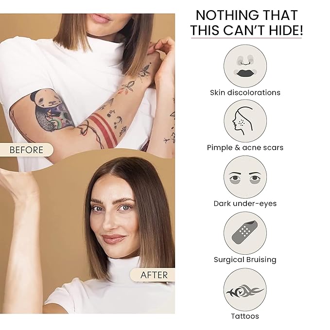 Dermacol Full Coverage Foundation | Long Lasting Waterproof Makeup Cover Cream SPF30 | Hypoallergenic & Light Weight Liquid | Tattoo, Acne, Spots, Under-eye Skin Cover-up - 30g-VeraVaultWomen