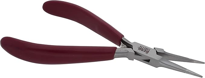 The Beadsmith Casual Comfort Long Chain Nose Plier - 6 inches (152mm)- Pvc Handle - European Design & Quality, Tool for Jewelry Making