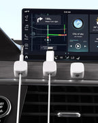 Magnetic Cable Clips, Adjustable Cord Holder Management, Adhesive Wire Keeper Organizer for Home Office Desk Phone PC Car Wall Desktop Nightstand Appliance (9-Pack White)