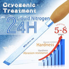 1 inch Skew Chisel, M2 Cryo High Speed Steel Wood Turning Tools with Beech Wood Handle