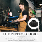 120Pcs Pegboard Hook Locks - Peg Hook Stoppers Clips Fit for 1/4 Inch Peg Board Retainer Clips Secure Hooks for Garage Tool Organization, Workshop Retail Display (Black)